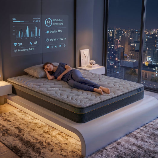 Levitex Single Mattress 25 cm Hybrid Pocket Spring with 4cm Egg Crate Foam for Deep Sleep Bamboo Charcoal Fabric