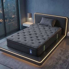 Levitex Single Mattress 34 cm 5-Zone Pressure Relief Pocket Spring with Reinforced Edge Support & Breathable Gel Memory Foam Hybrid Mattress