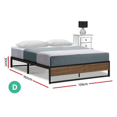 Artiss Bed Frame Metal Bed Frame Bed Base OSLO - Double