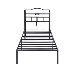 Artiss Bed Frame Single Size with Charging Station WAVE