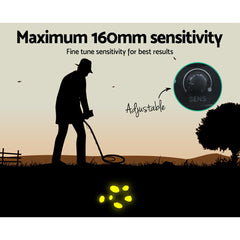 Metal Detector 160MM Deep Sensitive Water Resistant Pinpointer Treasure Hunter