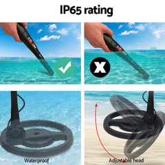 Metal Detector 160MM Deep Sensitive Water Resistant Pinpointer Treasure Hunter