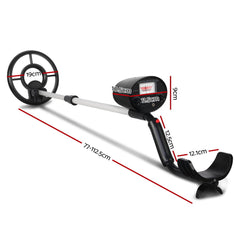 Metal Detector 180MM Deep Sensitive Water Resistant Treasure Hunter Gold Digger Black