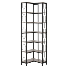 Artiss 6 Tiers Bookshelf Corner Shelf Bookcase Display Shelves Oak
