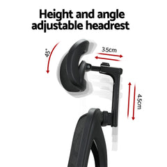 Artiss Computer Desk L-Shape Study Desks Ergonomic Office Chair Mesh Chairs