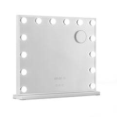 Embellir Makeup Mirror 60x52cm Hollywood Vanity with LED Light Tabletop White