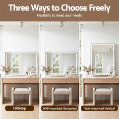 Embellir 90x60cm Makeup Mirror 360 degree Rotatable Vanity Mirror 10x magnifing