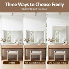 Embellir 100x70cm Makeup Mirror 360 degree Rotatable Vanity Mirror 10x magnifing