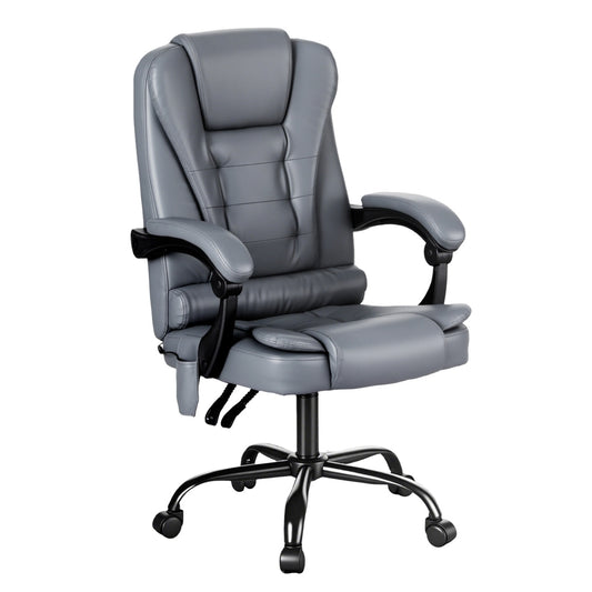 Artiss Executive Office Chair 4-Point Massage Adjustable Ergonomic Recline PU