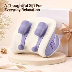 Livemor Neck & Shoulder Massage Pillow with Heat, Cordless 4D Kneading Massager for Home & Office