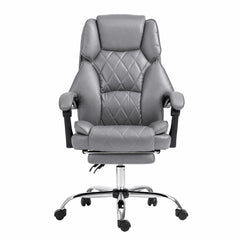 Artiss Executive Office Chair Footrest Grey
