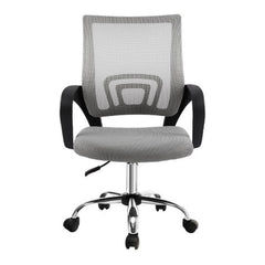 Artiss Mesh Office Chair Mid Back Grey