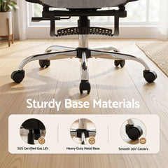 Artiss Ergonomic Office Chair Footrest Grey