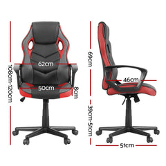 Artiss Gaming Office Chair Computer Chairs Red
