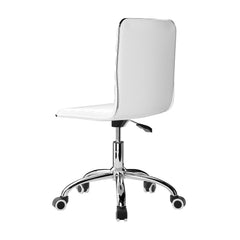 Artiss Office Chair Conference Chairs PU Leather Low Back White