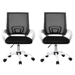 Artiss 2x Office Chair Mesh Computer Gaming Desk Chairs Work Study Mid Back