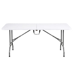Gardeon 180cm Folding Table Portable Fold-in-Half with Handle Camping Picnic