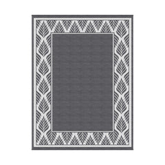 Gardeon Outdoor Rugs 274x366cm Large Carpet Reversible PP Dual-Sided Area Mat Patio Rug Grey