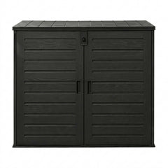Gardeon Outdoor Storage Box 1170L Container Lockable Cabinet Tool Organizer Shed Black