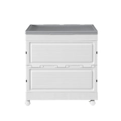 Gardeon 159L Outdoor Storage Box Stackable Cupboard Camping Organizer Wheels