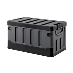 Gardeon Collapsible Outdoor Storage Box 60L Stackable Folding Camping Organizer Black