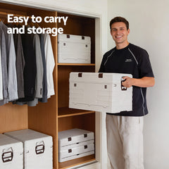 Gardeon 80L Outdoor Storage Box Foldable Camping Collapsible Bins Organizer