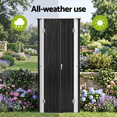 Gardeon Outdoor Storage Cabinet Garden Shed Tool Lockable Cupboard Steel Adjustable Shelves