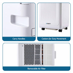 Devanti Portable Air Conditioner 5000 BTU 3-in-1 with Remote Control