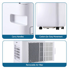 Devanti Portable Air Conditioner 9000 BTU 3-in-1 with Remote Control