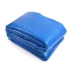 Aquabuddy Pool Cover 11x6.2m 400 Micron Swimming Pool Solar Blanket Blue Silver