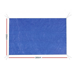 Aqua Buddy Pool Cover 3x2m Above-ground Swimming Pool Blanket Blue