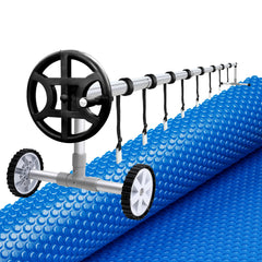 Aqua Buddy Pool Cover 600 Micron 7x4m w/ Roller 4m Swimming Pools Solar Blanket