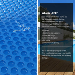 Aqua Buddy Pool Cover 600 Micron 7x4m w/ Roller 4m Swimming Pools Solar Blanket