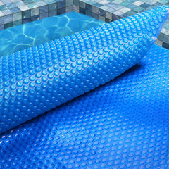 Aqua Buddy Pool Cover 9.5x5m 400 Micron Swimming Pool Solar Blanket Blue Silver
