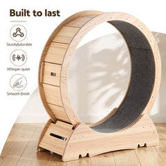 i.Pet Wooden Cat Exercise Wheel 91cm Indoor Cat Treadmill Large