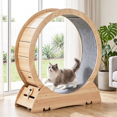 i.Pet Wooden Cat Exercise Wheel 91cm Indoor Cat Treadmill Large