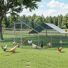 i.Pet Chicken Coop Cage 3x6x2m Galvanised Steel