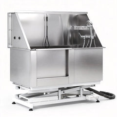 i.Pet Electric Pet Bath Tub Dog Grooming Stainless Steel Wash Station 127cm