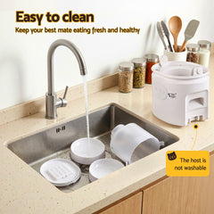 i.Pet 5L Automatic Pet Feeder Dual Bowl Smart Dispenser APP Control Cats Dogs
