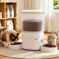 i.Pet 5L Automatic Pet Feeder Dual Bowl Smart Dispenser APP Control Cats Dogs