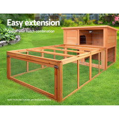 i.Pet Chicken Coop Rabbit Hutch 180cm Extra Large Wooden Chicken House Run XL Hen Cage