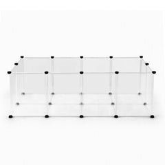 i.Pet Pet Dog Playpen 20 Panels with Baseboard DIY Enclosure Small Animal Rabbit Pen 125CM