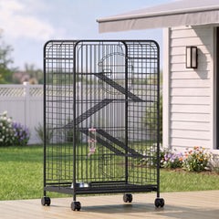 i.Pet Rabbit Cage Indoor Hutch Guinea Pig Bird Ferret Cat Hamster 110cm 4 Level