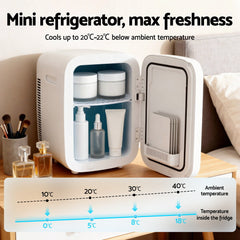 Glacio Mini Fridge Portable White Electric Cooler Warmer Car Office 12V 220V