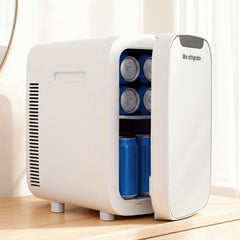 Glacio Mini Fridge Portable White Electric Cooler Warmer Car Office 12V 220V