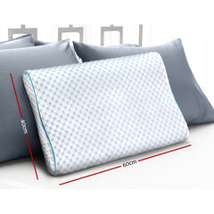 Giselle Bedding Memory Foam Contour Pillow Cool Gel
