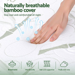 Giselle Bedding Wedge Pillow Gel Memory Foam Ergonomic Support Bamboo Cover