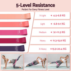 Everfit Pilates Ring Set for Women, 15pcs Home Workout Pilates Equipment with Ring, Ball, Yoga Socks, D-Ring etc. Pilates Starter Kit for Strength, Toning and Flexibility Pink