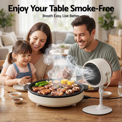 Devanti Portable Range Hood 5-Speed Rechargeable Desktop Extractor Fan BBQ