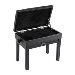 Alpha Adjustable Piano Bench Wooden Keyboard Seat Padded Music Chair Black
